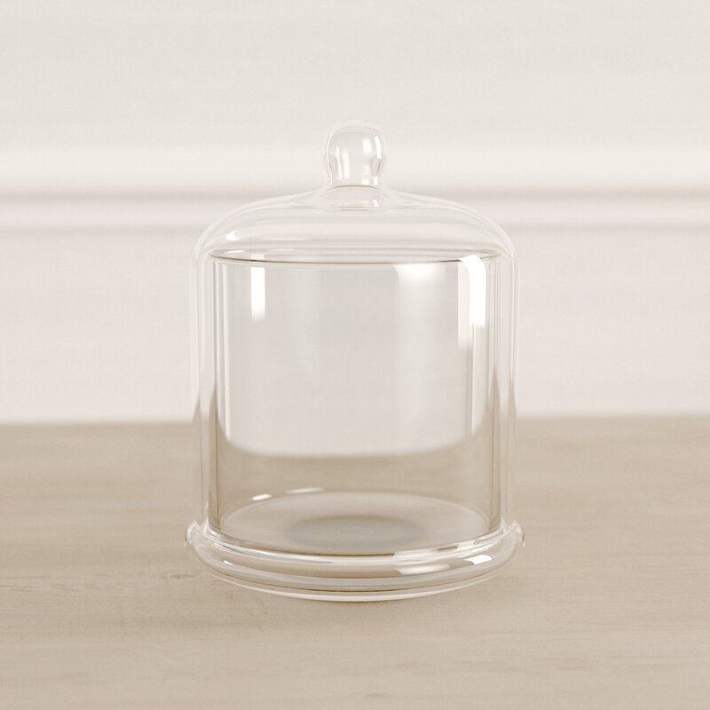 6" H x 4" W x 4" D Payne Clear 6" Glass Urns & Jars SC161