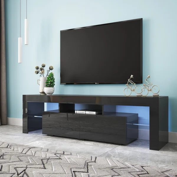 Black Peiqi TV Stand for TVs up to 70"