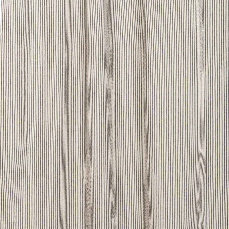 Peltier Seersucker Ticking 100% Cotton Striped Rod Pocket Single Curtain Panel 72 x 42