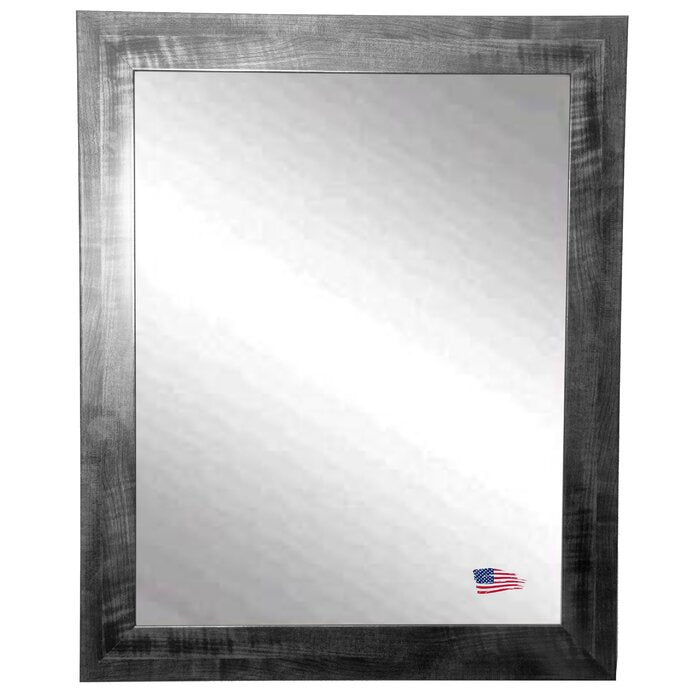 33.5" H x 27.5" W Pereyra Rectangle Wood Wall Mirror