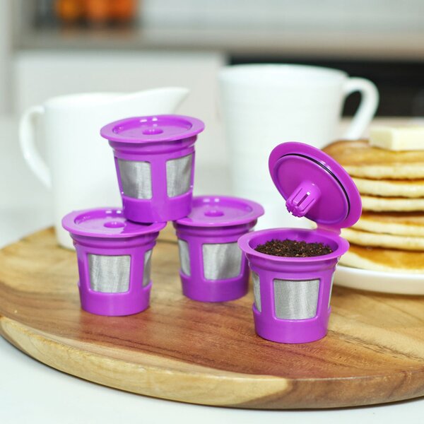 4-Pack Café-Save Reusable K-Cup Coffee Pods ,,items are red and green..