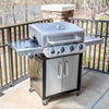 CharBroil Performance Series 4-Burner Propane Gas Grill with Side Burner and Cabinet (#K1139)