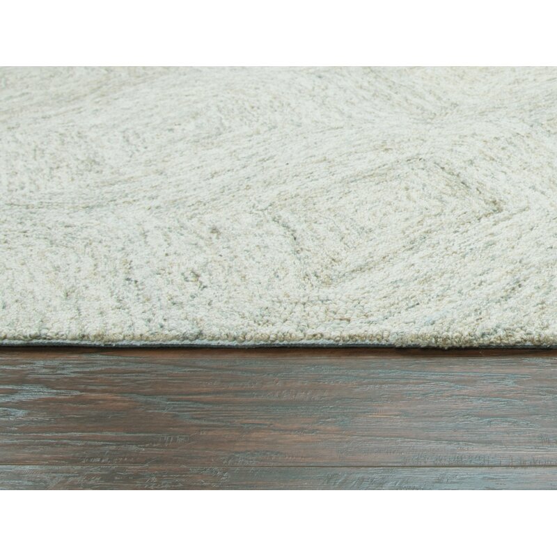 Pershing Hand-Tufted Wool Green 5’x8’ Area Rug KRUG037