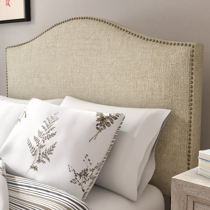 Pesmes Upholstered Panel Headboard, Beige - Full/Queen (#K2594)