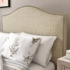 Pesmes Upholstered Panel Headboard, Beige - Full/Queen (#K2594)
