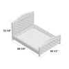 (Queen) Petersfield Tufted Upholstered Low Profile Platform Bed - TWO BOXES - TTR191
