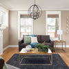 Black Petitt 6 - Light Dimmable Globe Chandelier