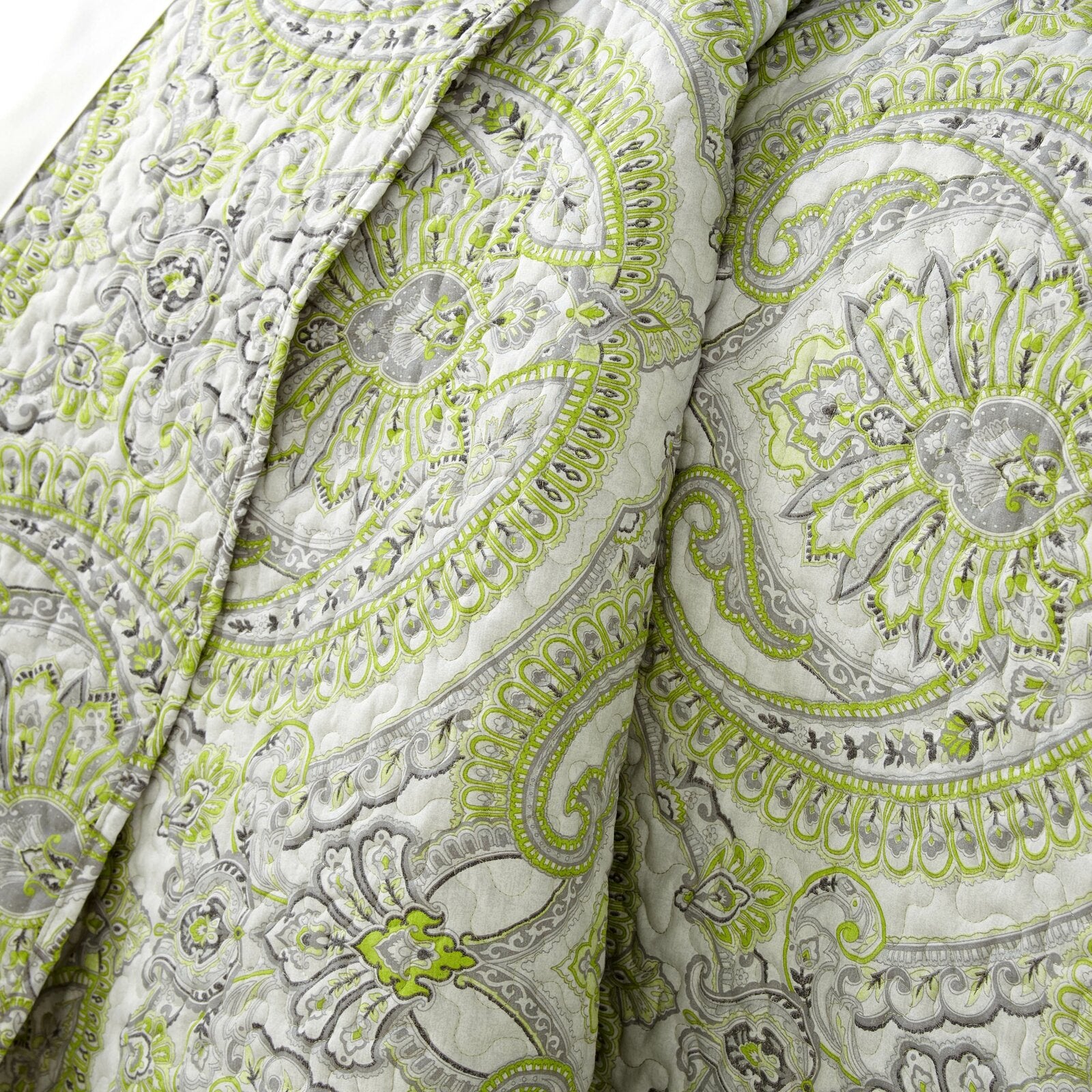 Twin Green Pfeiffer Quilt Set SC252