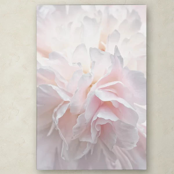 Pink Peony Petals IV by Cora Niele - Photograph on Canvas 47"x30", set of two