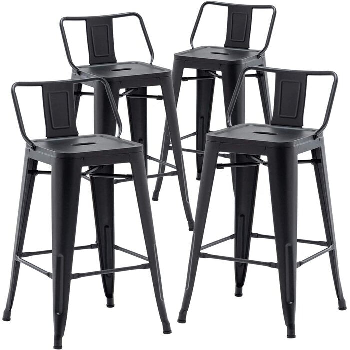 Black Pinney Counter & Bar Stool (Set of 4)  K7459