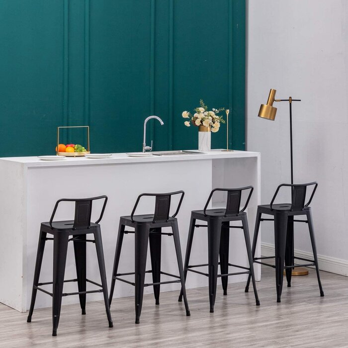Black Pinney Counter & Bar Stool (Set of 4)  K7459