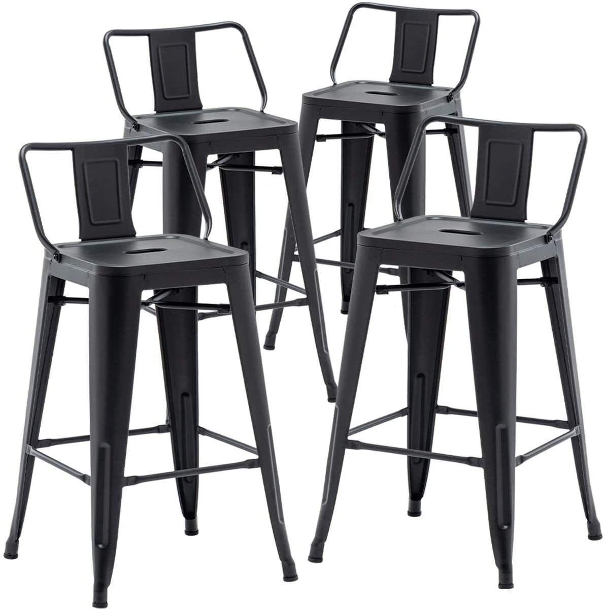 Black Pinney Counter & Bar Stool (Set of 4) K7796