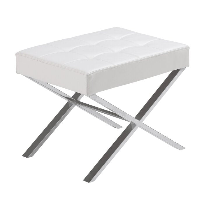 Place Accent Stool, White (#K2327)