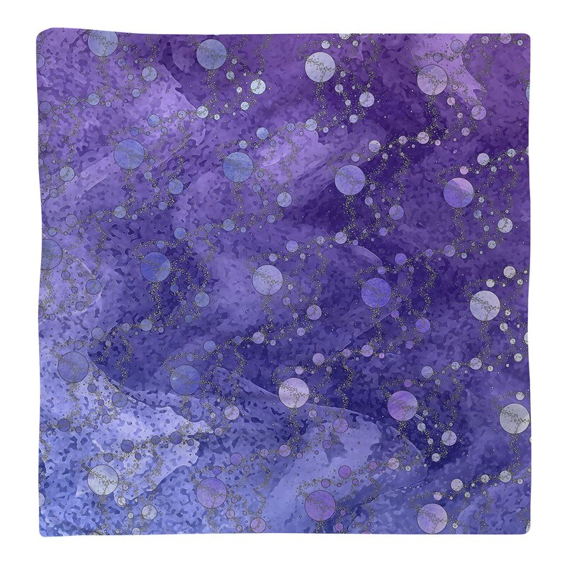 Blue/Purple Ombre Planets Stars Cotton Napkin B15-LC578