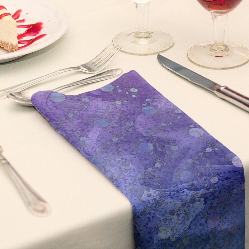 Blue/Purple Ombre Planets Stars Cotton Napkin B15-LC578