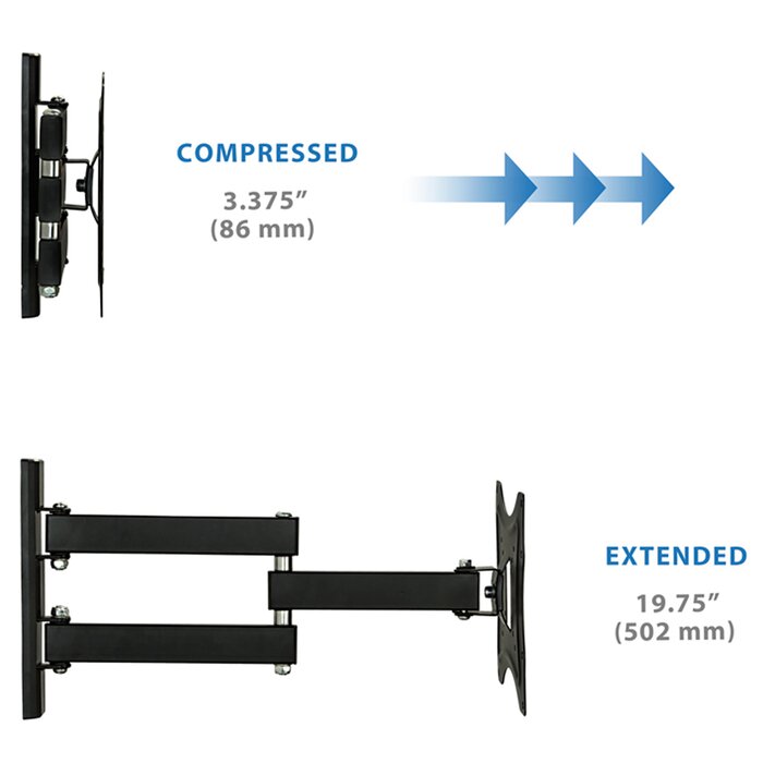 Gibbs Full Motion TV Wall Mount 23" -42" LCD/LED/Plasma LX5234