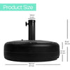 Black Plastic Free Standing Umbrella Base K8674