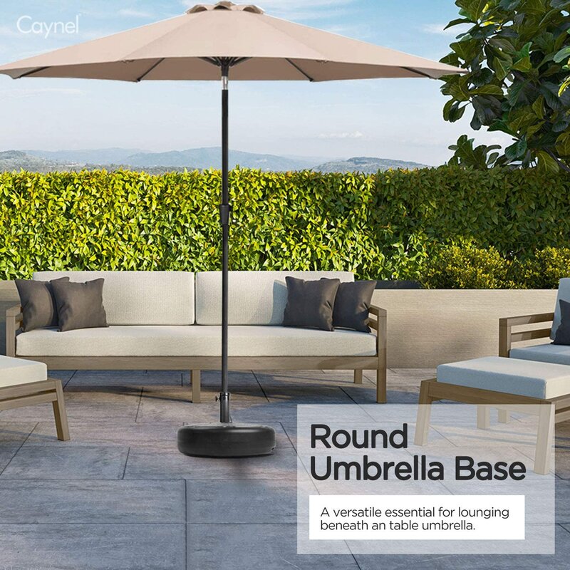 Black Plastic Free Standing Umbrella Base K8674