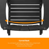 Black Plastic/Resin Folding Adirondack Chair