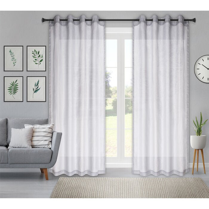 54" x 86" Poar Polyester Curtain (Set of 2)