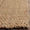 Pollux Handmade Flatweave Jute/Sisal Area Rug in Brown, Square 5'
