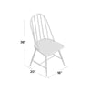 White/Gray Poltimore Windsor Back Side Chair (Set of 2)