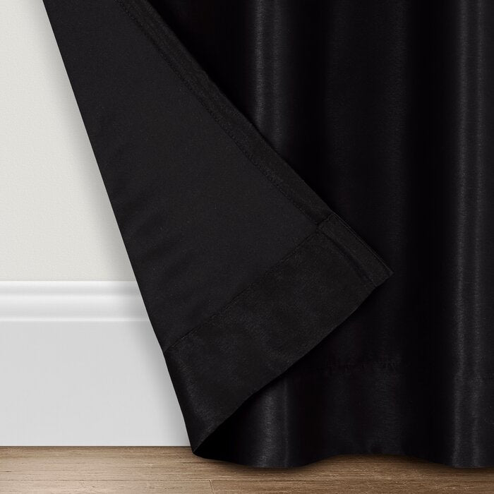 52" W x 95" L Polyester Blackout Curtain Panel, (Set of 3)