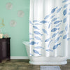 Polyester Coastal Single Shower Curtain ss469