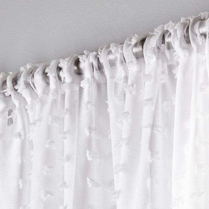 54" W x 96" L Polyester Sheer Curtain Pair (Set of 2)