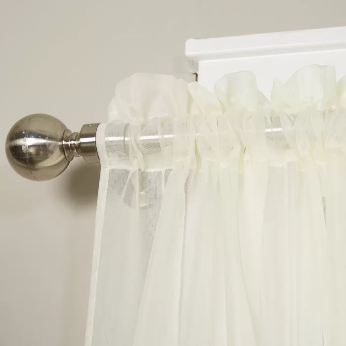 40" W x 84" L Polyester Sheer Curtain Pair (Set of 4)
