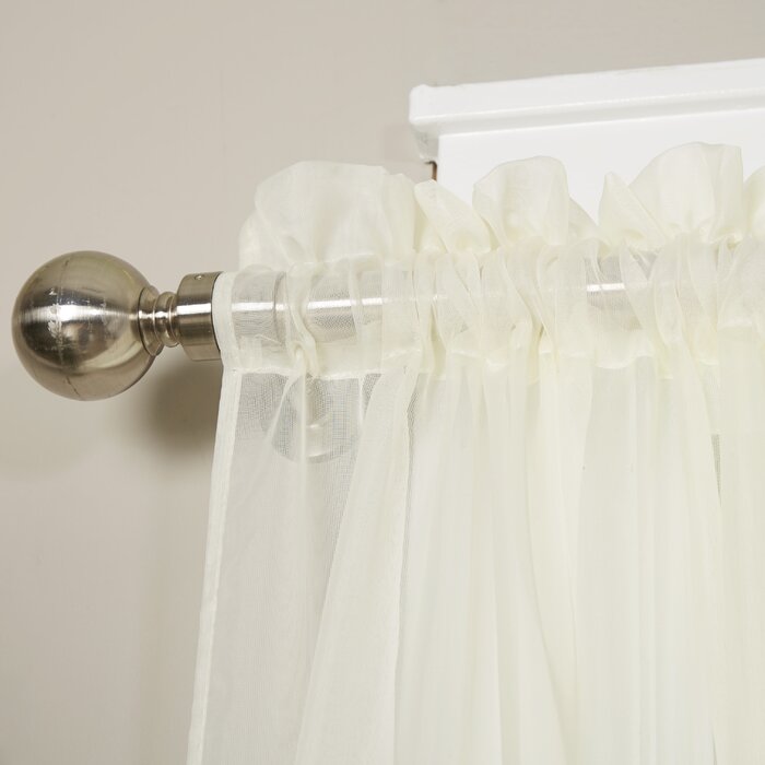 40" W x 84" L Polyester Sheer Curtain Pair (Set of 2)
