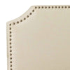 Beige Pomfret Upholstered Low Profile Standard Bed full *AS-IS*