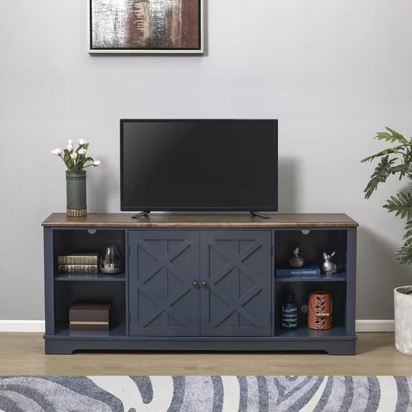 Blue Portsea TV Stand for TVs up to 85"