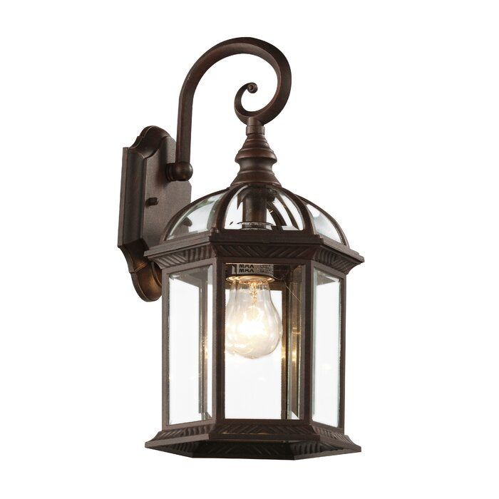 Powell Outdoor Wall Lantern, Rust (#636)