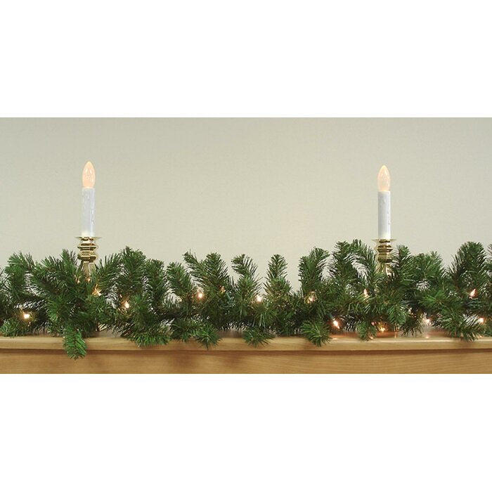 9 ft. x 14 in. Pre-Lit Canadian Pine Artificial Christmas Garland with Clear Lights (#K5823)