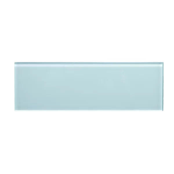 Baby Blue Premium 4" x 12" Glass Subway Tile, 1 case