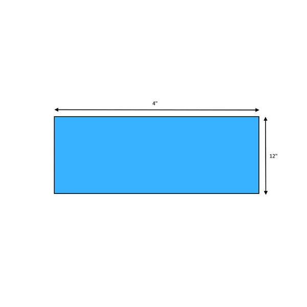 Baby Blue Premium 4" x 12" Glass Subway Tile, 1 case