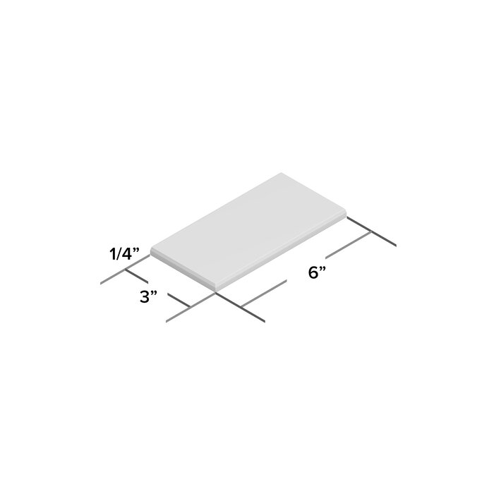 14 Boxes - Premium Hand Painted 3" x 6" Glass Mosaic Subway Tile, Dark Gray - 70 Square Feet (#K5669 - 14 BOXES)