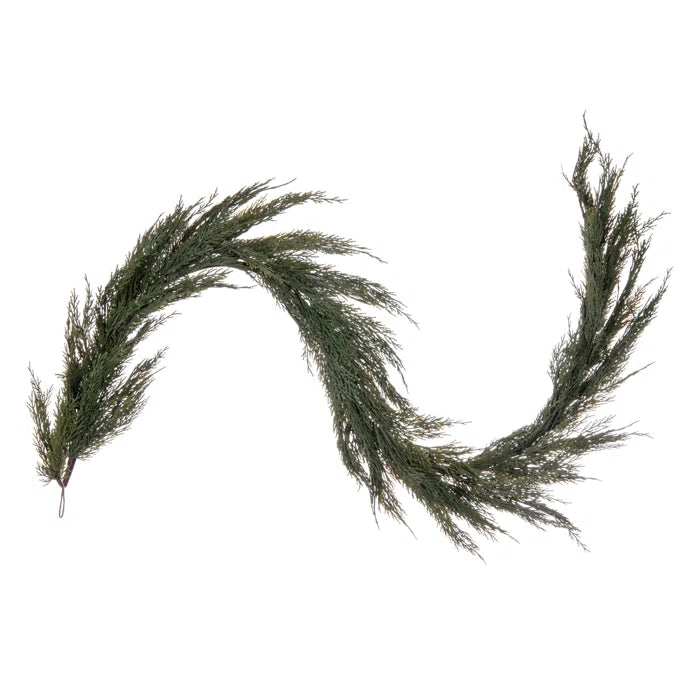 62" Artificial Green Cedar Garland.