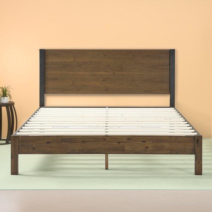Prinsburg solid wood low profile platform shop bed foundry select