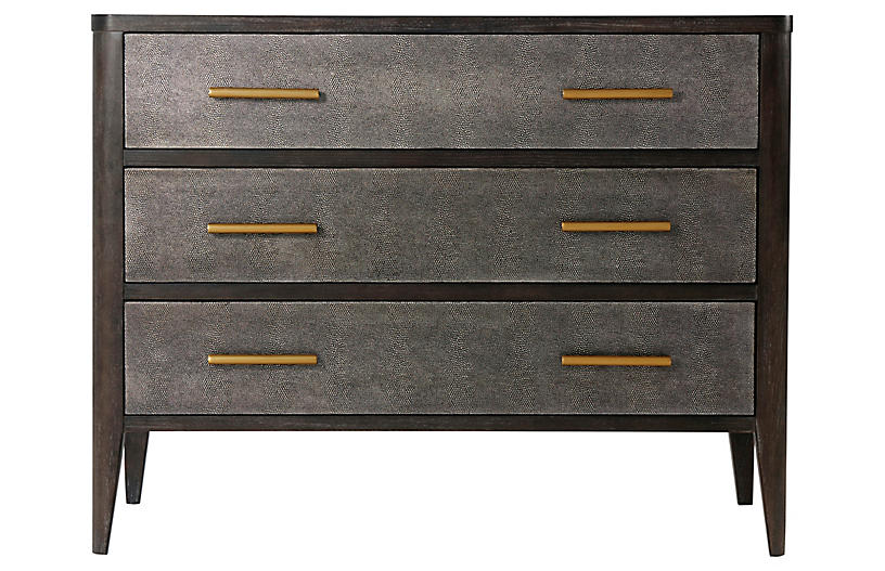 Norwood Faux-Shagreen Dresser, Java