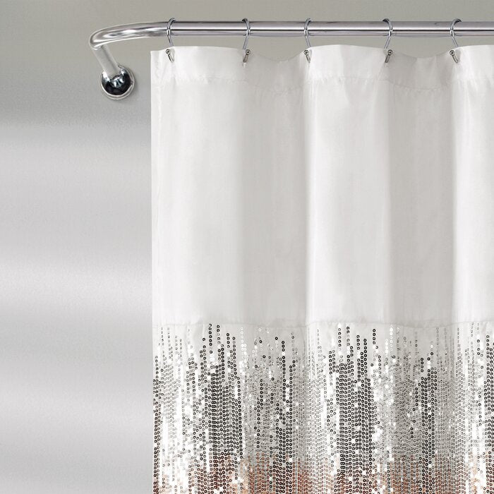 72" W x 72" L Pruneda Striped Single Shower Curtain