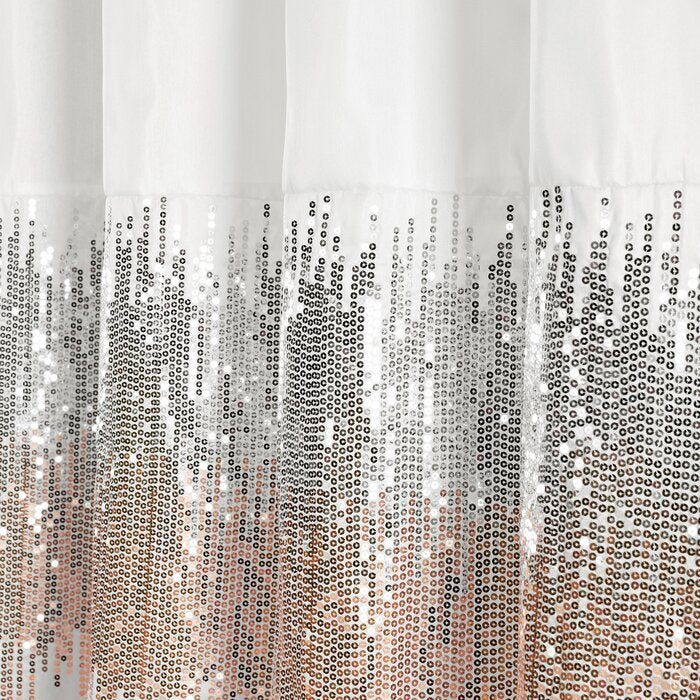 72" W x 72" L Pruneda Striped Single Shower Curtain