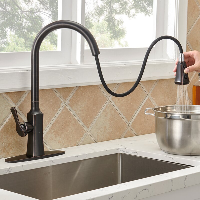 Pull Down Single Handle Kitchen Faucet 7037