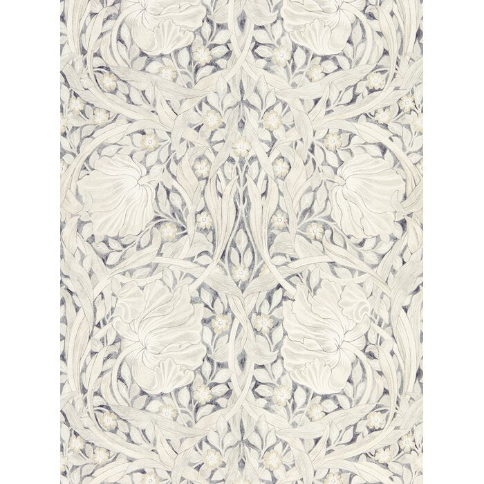 Black Ink Pure Pimpernel Floral Roll Wallpaper, (Set of 2)