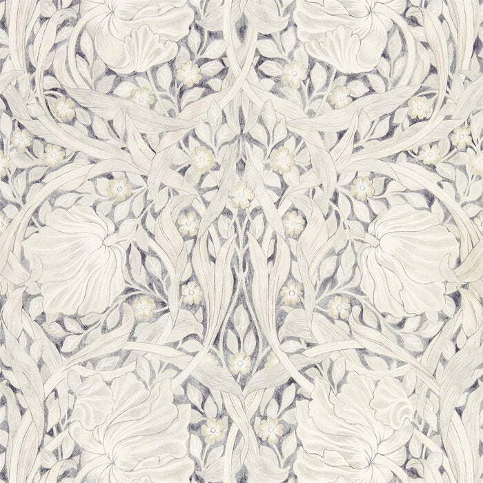Black Ink Pure Pimpernel Floral Roll Wallpaper, (Set of 2)