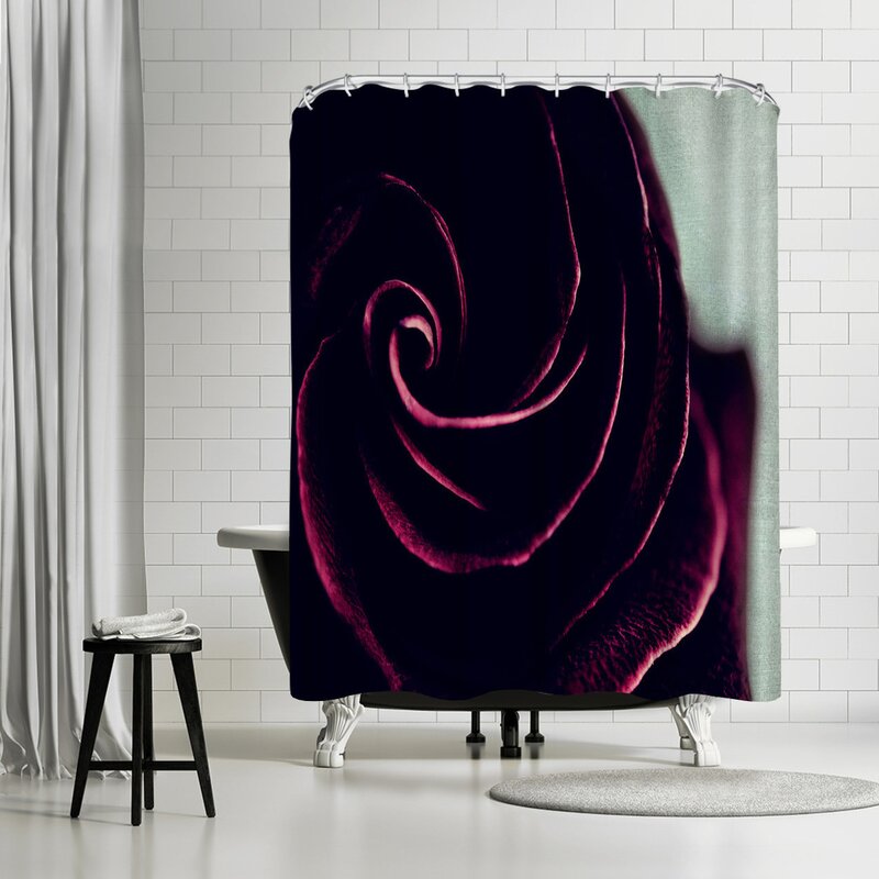 Purple Swirl Single Shower Curtain 74"x 71"