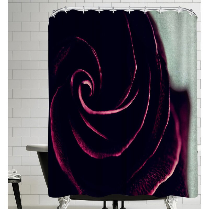 Purple Swirl Single Shower Curtain 74"x 71"