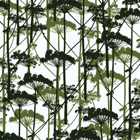 Marimekko 33' x 27" Botanical Wallpaper Double Roll, 74 sq. ft.