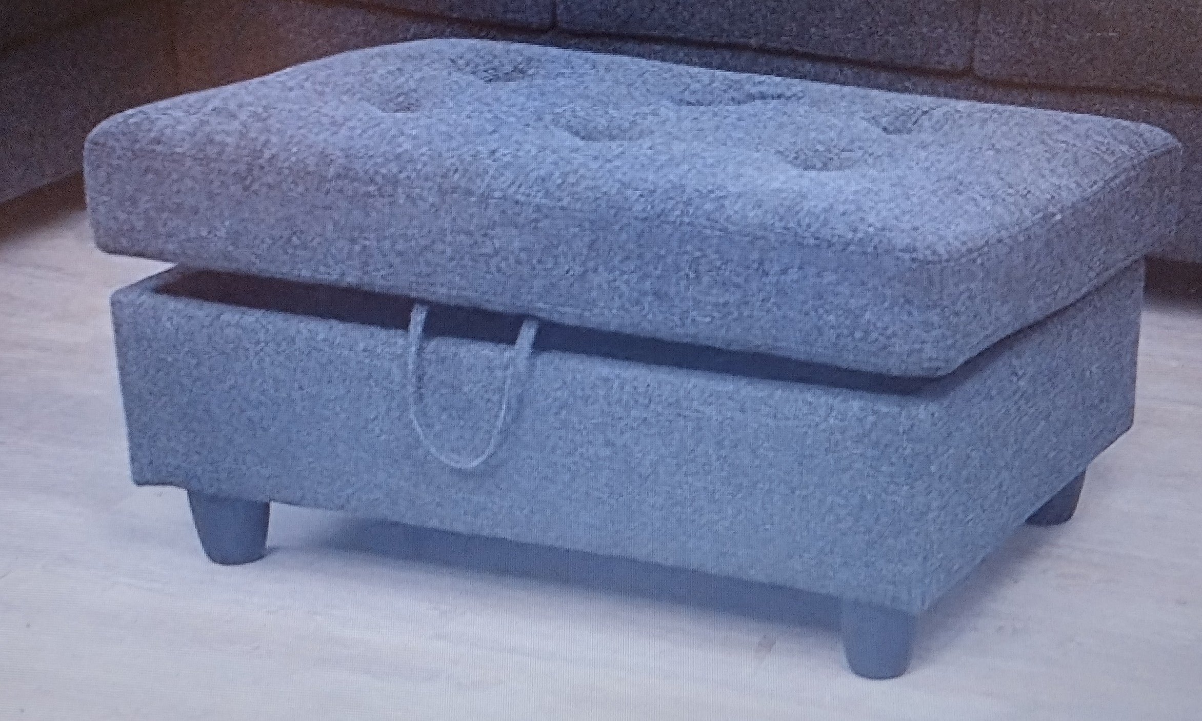 Black/Grey Ottoman